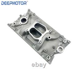 Low-Rise Vortec Intake Manifold Dual Plane for Small Block Chevy SBC 350 1997-up