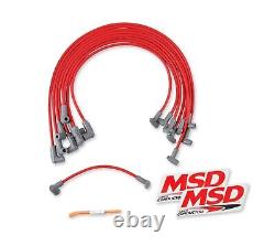 MSD 35599 Super Conductor 8.5mm Spark Plug Wire Set, Small Block Chevy with HEI