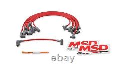 MSD 35599 Super Conductor 8.5mm Spark Plug Wire Set, Small Block Chevy with HEI