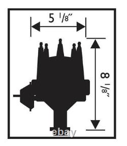 MSD 83603 Ready-To-Run BLACK Distributor Chevy Small and Big Block