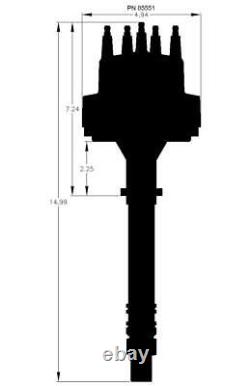 MSD 85551 SBC BBC Pro Billet Aluminum Distributor Small and Big Block Chevy V8