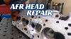 Machine Shop Repairs A Badly Damaged Small Block Chevy Afr Cylinder Head