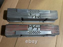 Mickey Thompson Valve Covers Small Block Chevy 327 Finned Aluminum 3276000