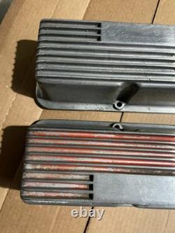 Mickey Thompson Valve Covers Small Block Chevy 327 Finned Aluminum 3276000