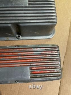 Mickey Thompson Valve Covers Small Block Chevy 327 Finned Aluminum 3276000