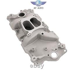 NEW 262-400 Dual Plane Front Intake Manifold For Small Block Chevy SBC 1955-86