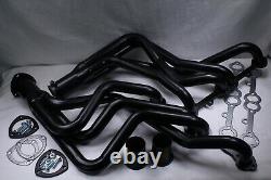 NEW 73-85 Small Block Chevy GMC Truck Steel Tube Header Black Coated SBC