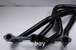 NEW 73-85 Small Block Chevy GMC Truck Steel Tube Header Black Coated SBC