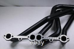 NEW 73-85 Small Block Chevy GMC Truck Steel Tube Header Black Coated SBC