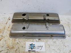 NOS 73-80 Unpainted Steel Corvette Camaro Small Block Chevy Valve Cover Set