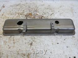 NOS 73-80 Unpainted Steel Corvette Camaro Small Block Chevy Valve Cover Set