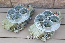 NOS Holley Dominator Carburetors Pair List 6214 Individual Runner Application IR