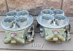 NOS Holley Dominator Carburetors Pair List 6214 Individual Runner Application IR