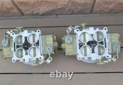 NOS Holley Dominator Carburetors Pair List 6214 Individual Runner Application IR