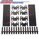 New +. 100 Pushrods, Flat Guide Plates & 3/8 Rocker Arm Studs sb Chevy 400 350