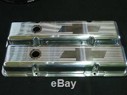New Budget Builder Series Ghost Bow Tie Chevy SB Stock Height Valve Covers 350