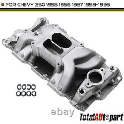 New Dual Plane Air Gap Intake Manifold for Chevrolet 350 1955-1995 Small Block