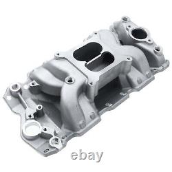 New Dual Plane Air Gap Intake Manifold for Chevrolet 350 1955-1995 Small Block