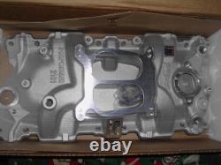 New Edelbrock 2101 Performer Series Intake Manifold fo 1955-86 Small-Block Chevy