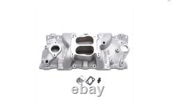 New Edelbrock 2101 Performer Series Intake Manifold fo 1955-86 Small-Block Chevy