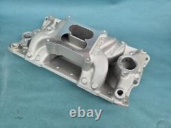 New Edelbrock Performer RPM Air Gap Small Block Chevy Intake Manifold 7501