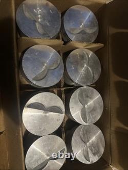 New Old Stock Trw Super Stock Chevy Small Block 350 Forged Pistons L-2327f-30