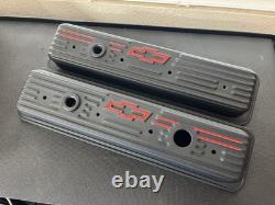 New Proform Center Bolt Small Block Chevy Black Crinkle Valve Covers 1987 & Up New Proform Center Bolt Small Block Chevy Black Crinkle Valve Covers 1987 & Up