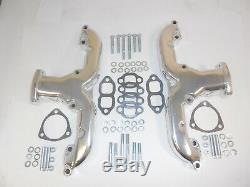 New Small Block Chevrolet Cast Iron Ceramic Coated Ram Horn Exhaust