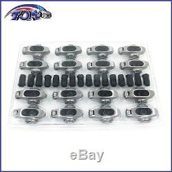 New Small Block Chevy Stainless Steel Full Roller Rocker Arms 1.5 Ratio 7/16