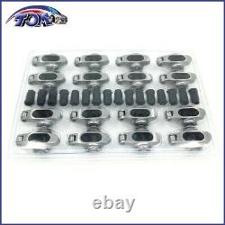 New Small Block Chevy Stainless Steel Full Roller Rockers Arms 1.6 Ratio 7/16