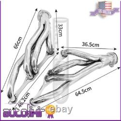 New Stainless Steel Shorty Manifold Header Sbc For Chevy 265-400 V8 Small Block