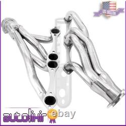New Stainless Steel Shorty Manifold Header Sbc For Chevy 265-400 V8 Small Block