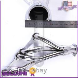 New Stainless Steel Shorty Manifold Header Sbc For Chevy 265-400 V8 Small Block
