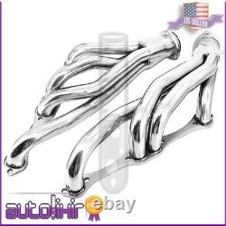 New Stainless Steel Shorty Manifold Header Sbc For Chevy 265-400 V8 Small Block