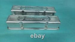 Nos Moroso Small Block Chevy Polished Aluminum Valve Covers 283 327 350 New