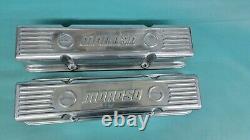 Nos Moroso Small Block Chevy Polished Aluminum Valve Covers 283 327 350 New