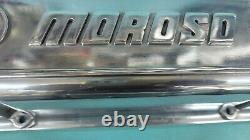 Nos Moroso Small Block Chevy Polished Aluminum Valve Covers 283 327 350 New