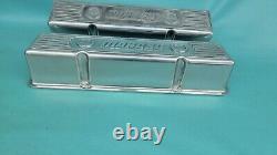 Nos Moroso Small Block Chevy Polished Aluminum Valve Covers 283 327 350 New