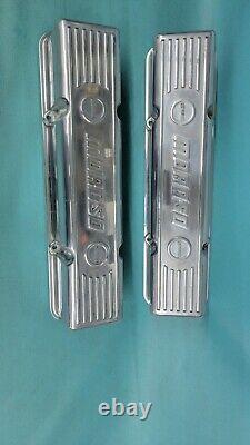 Nos Moroso Small Block Chevy Polished Aluminum Valve Covers 283 327 350 New