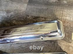 OEM CHEVROLET VALVE COVERS STAMPED Small Block Chevy Script 60-70's 283 327 VTG