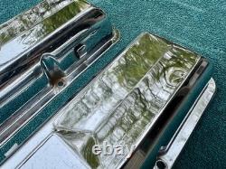 Original Chrome 327 Small Block Chevy Sbc Valve Covers Turbo Fire