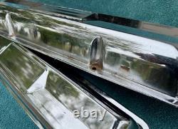 Original Chrome 327 Small Block Chevy Sbc Valve Covers Turbo Fire