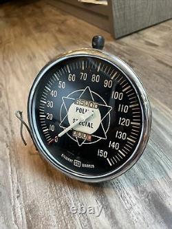 Original Stewart Warner 150 MPH Police Special Speedo Gauge Dash Hotrod SCTA