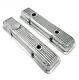 Pair OE LT1 Style Aluminum Valve Covers with Gaskets For Small Block Chevy SBC