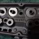 Pair Small Block Chevy 492 Angle Plug Over The Counter Heads. Bare