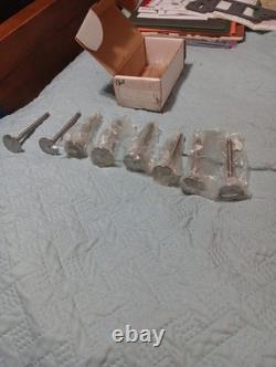 Pair Small Block Chevy 492 Angle Plug Over The Counter Heads. Bare