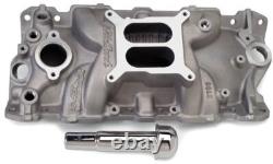 Performer EPS Intake Manifold with Oil Fill Tube for 1955-86 Small Block Chevy