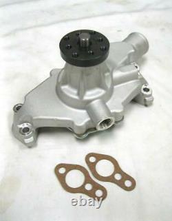 Plain Aluminum High Volume Small Block Chevy Short Water Pump 283 305 350 SBC