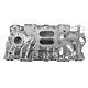 Polished Aluminum Intake Manifold Dual Plane for 55-86 Small Block Chevy 305 350