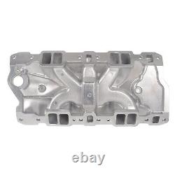 Polished Aluminum Intake Manifold For Small Block Chevy 305 327 350 383 55-86